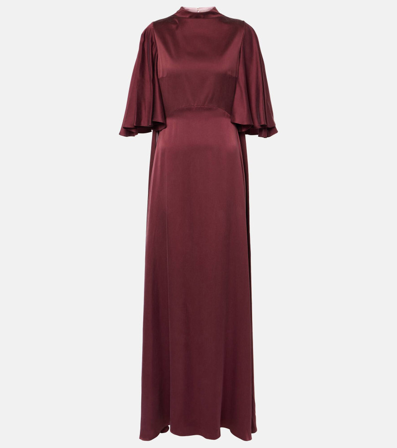 Kalydria caped silk gown - 1