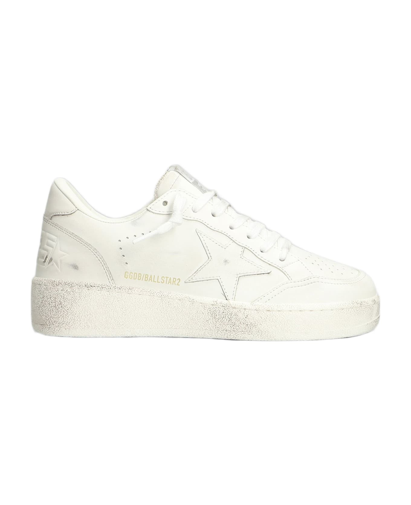 Ball Star 2 Sneakers In White Leather - 1