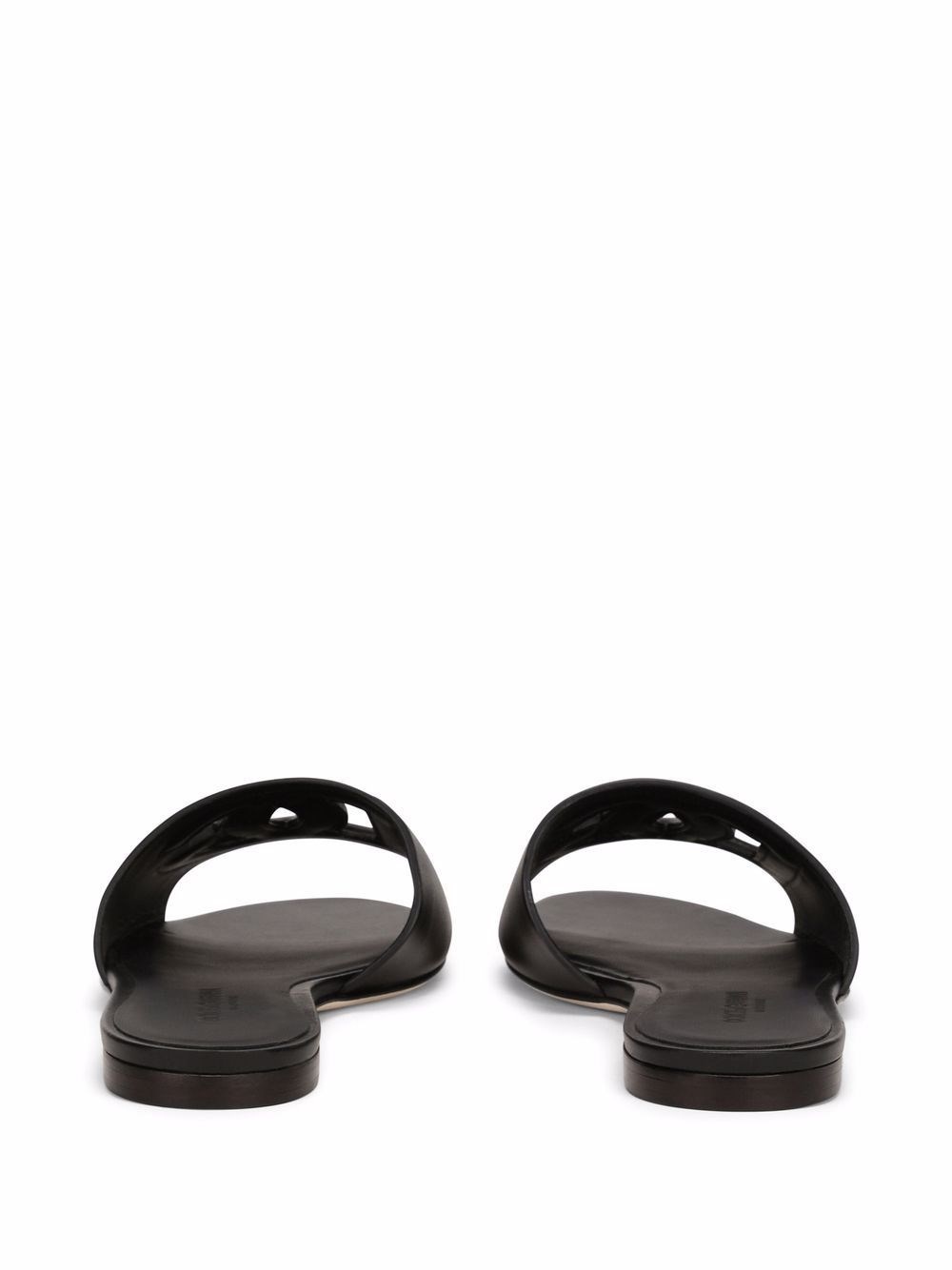 DG Logo leather flat sandals - 2
