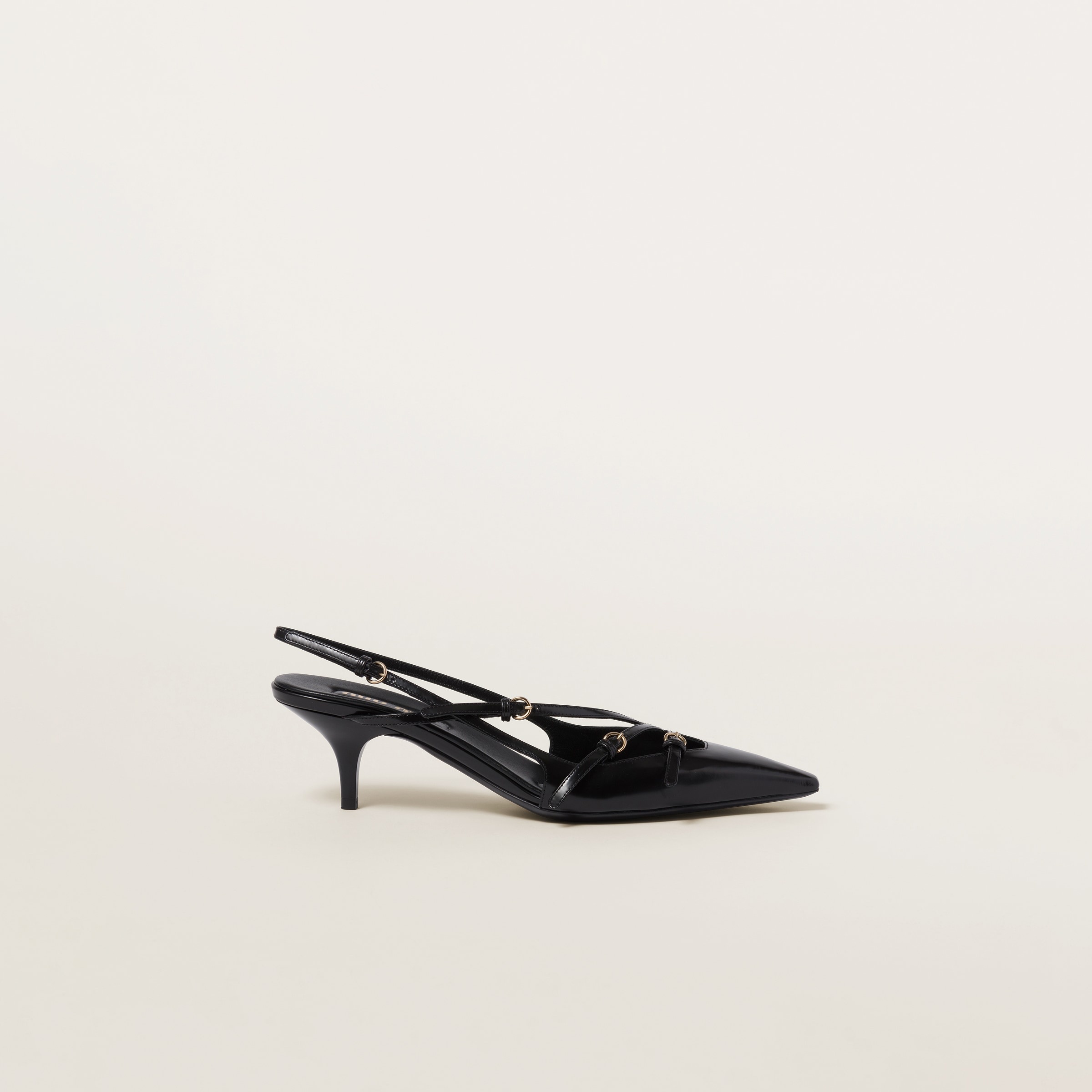 Miu Miu Bow-detailed Slingback Pumps in White