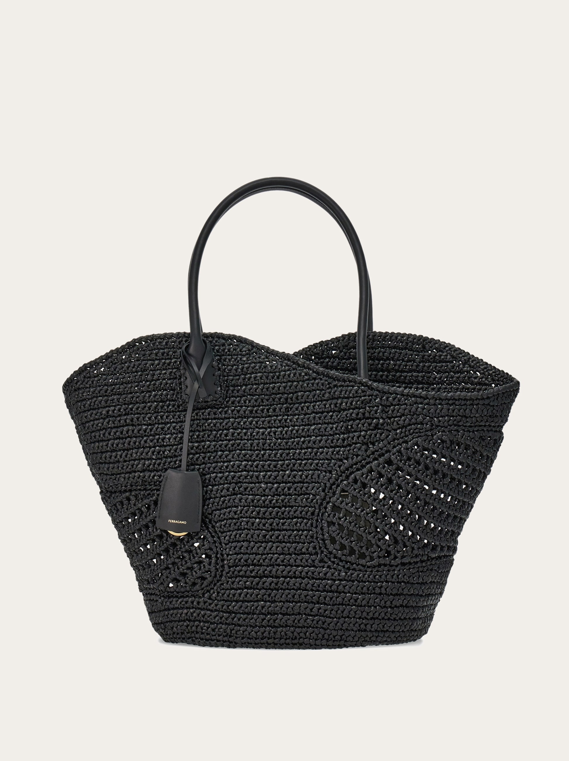Tote bag with cut-out detailing (L) - 1