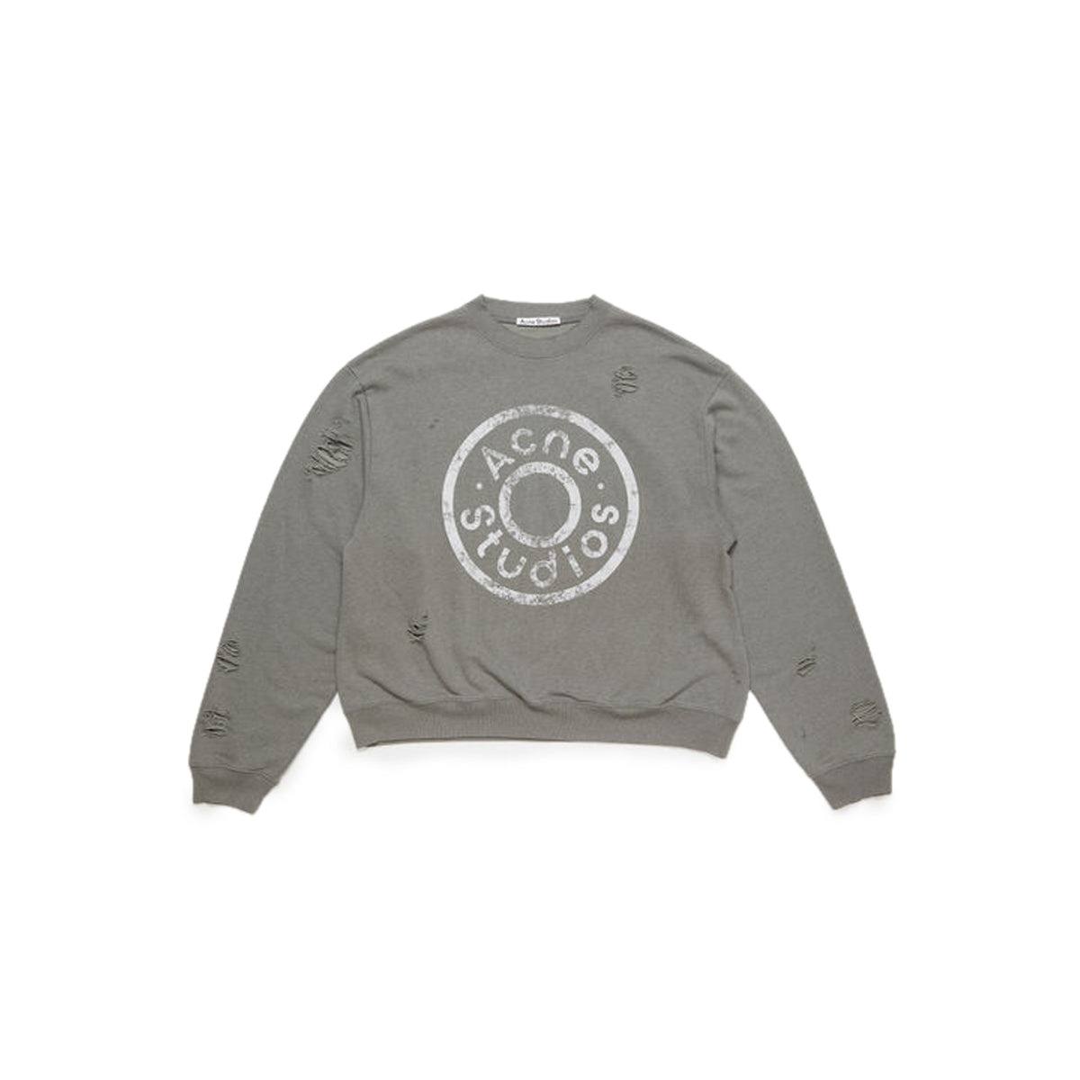 PRINTED LOGO SWEATER (MOSS GREEN) - 1