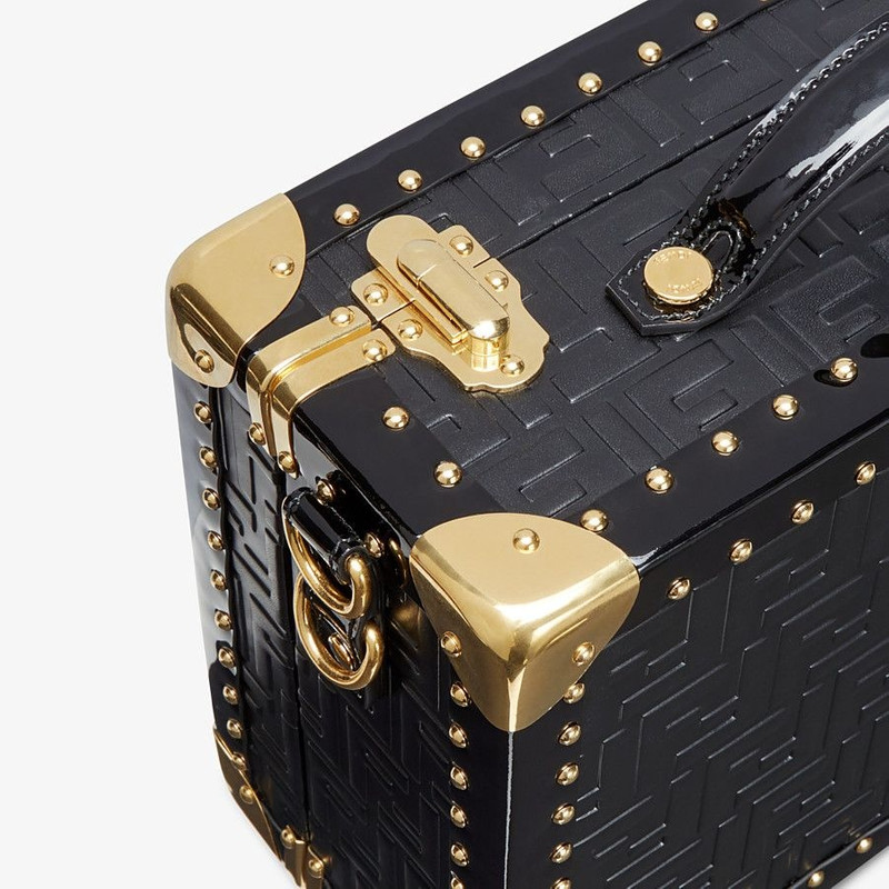 Black leather suitcase 10