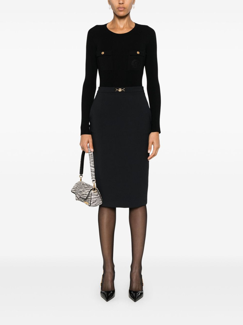 ELISABETTA FRANCHI logo-embroidered jumper outlook