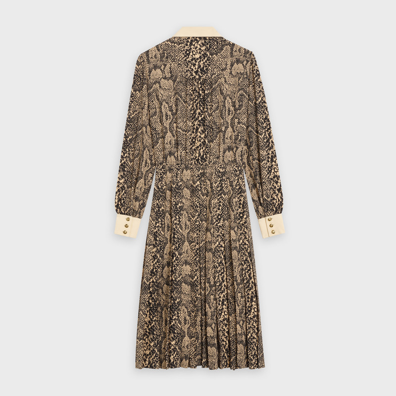 CELINE SHIRT DRESS IN PRINTED SAND CREPE outlook