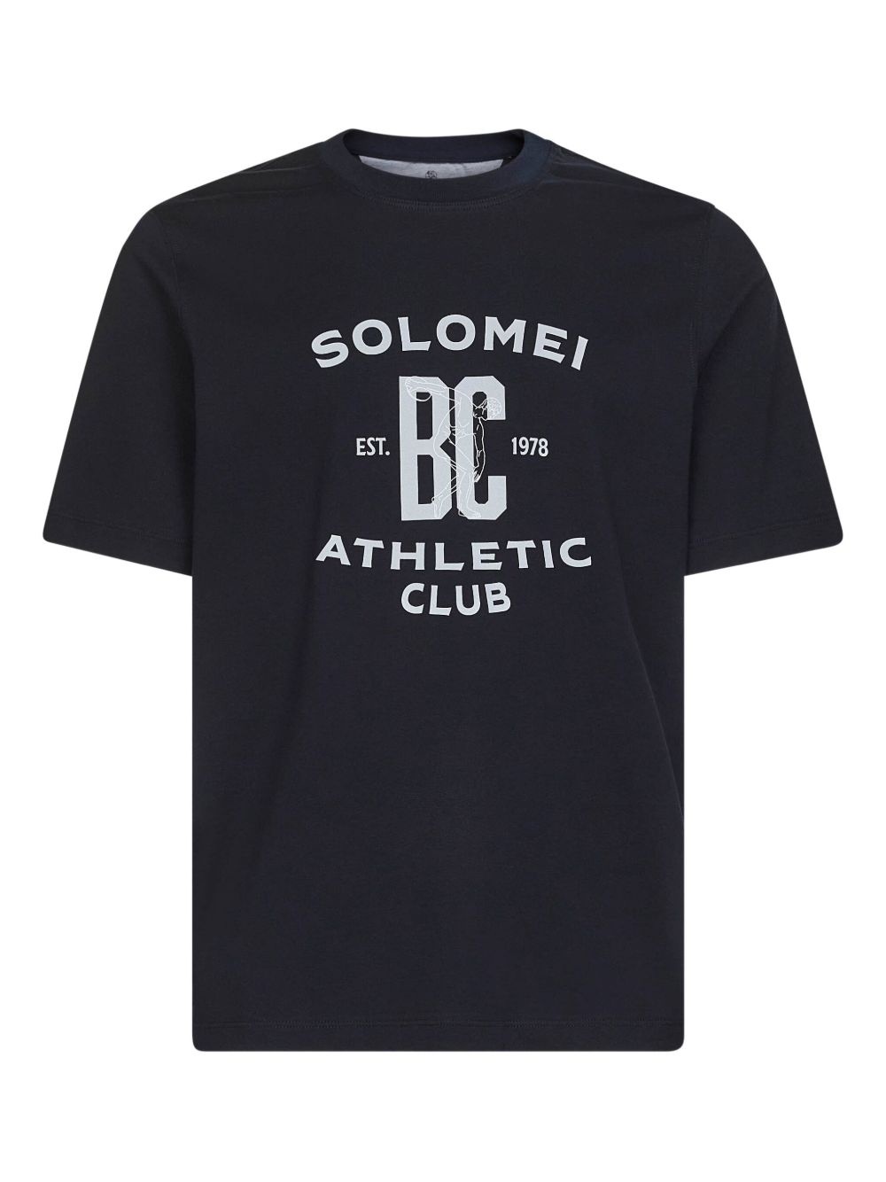 ribbed crewneck short-sleeve T-shirt - 1
