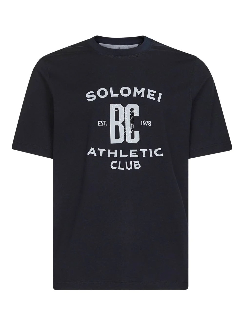 ribbed crewneck short-sleeve T-shirt - 1