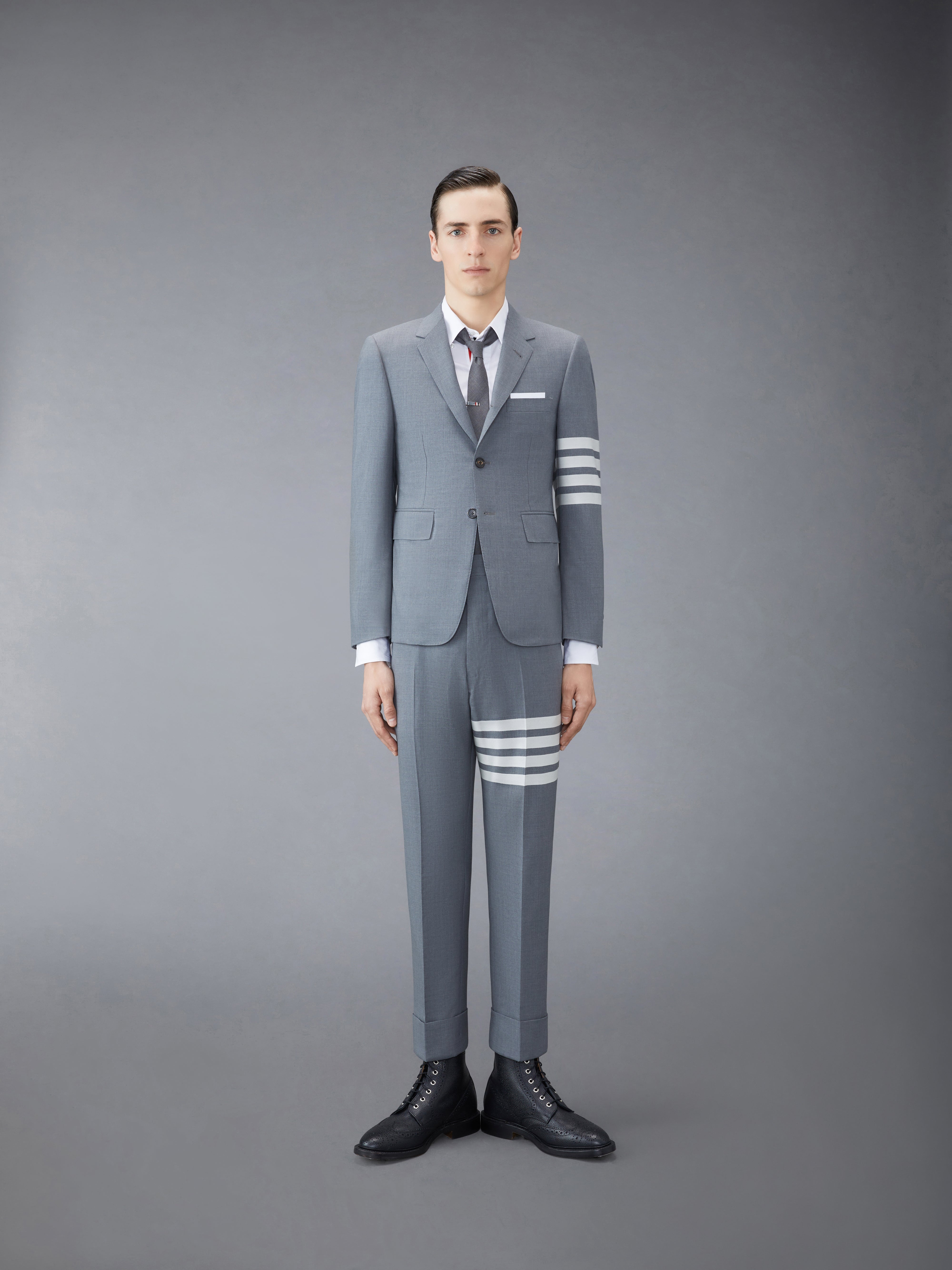 Plain Weave 4-Bar Classic Sport Coat - 3