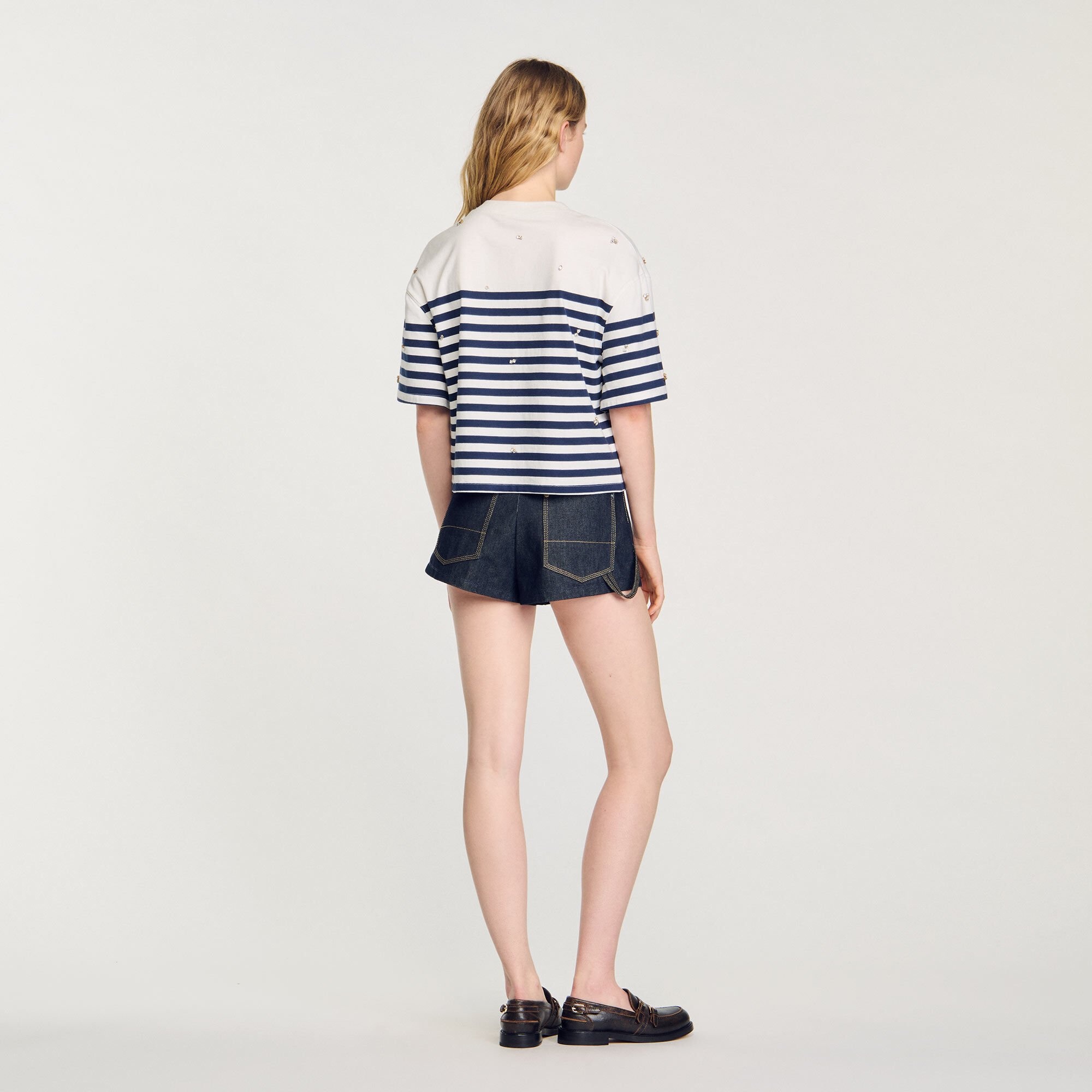 RHINESTONE BRETON T-SHIRT - 6