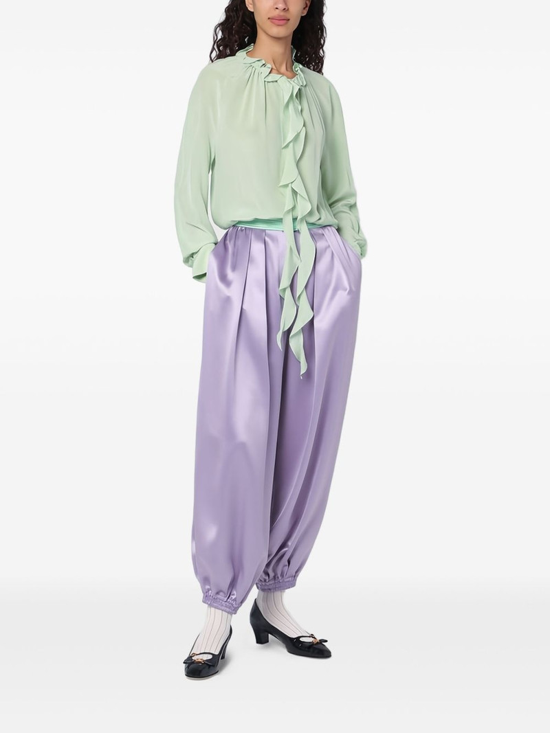 Valentino silk trousers outlook