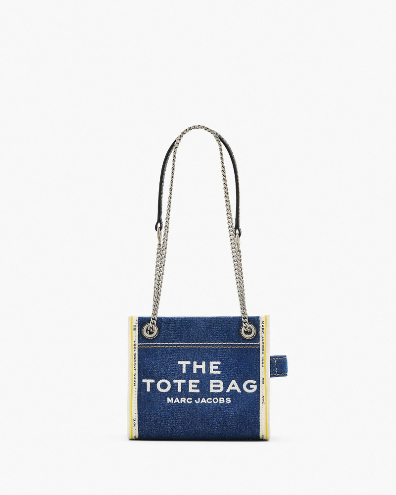 THE DENIM CHAIN CROSSBODY TOTE BAG - 1