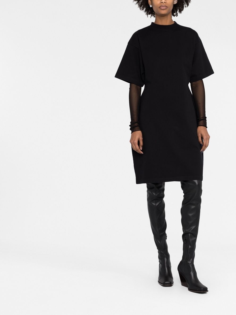 Hourglass cotton T-shirt dress - 2