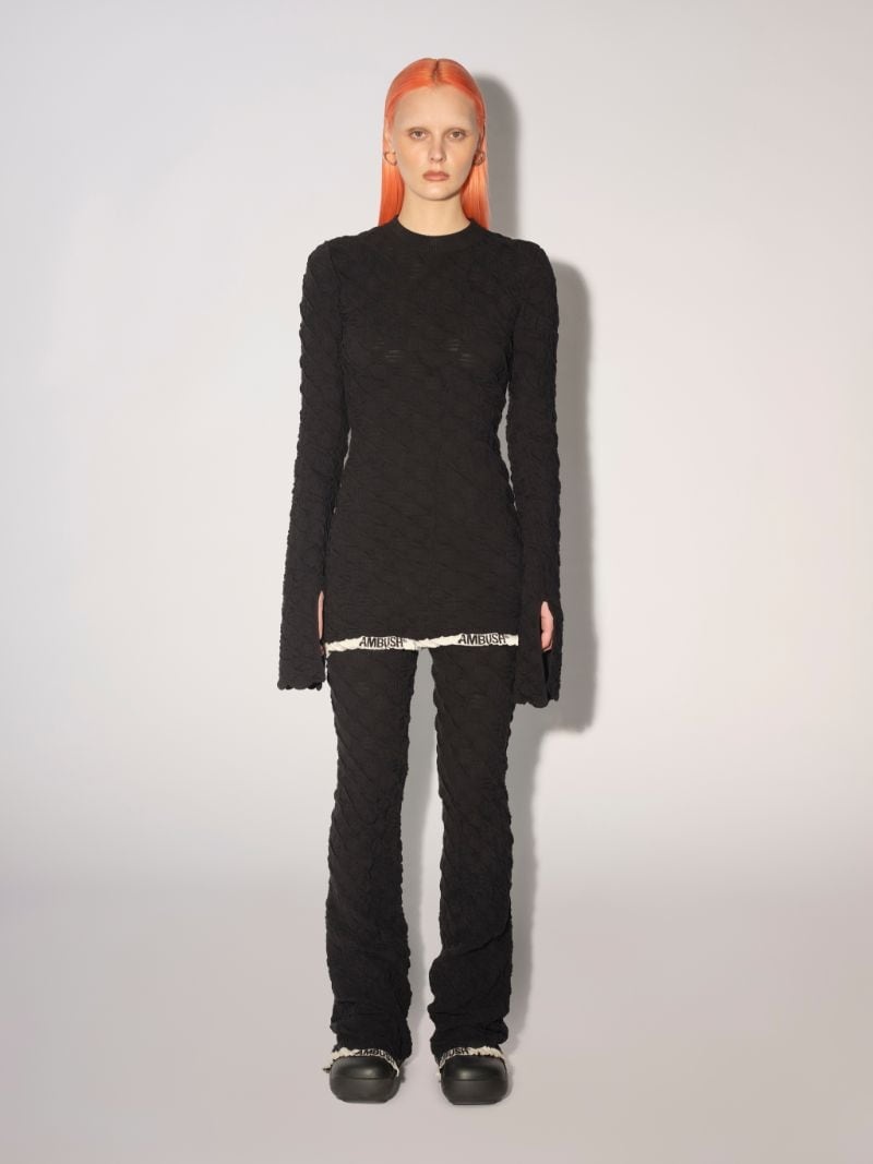 MONOGRAM KNIT TURTLENECK TOP - 2