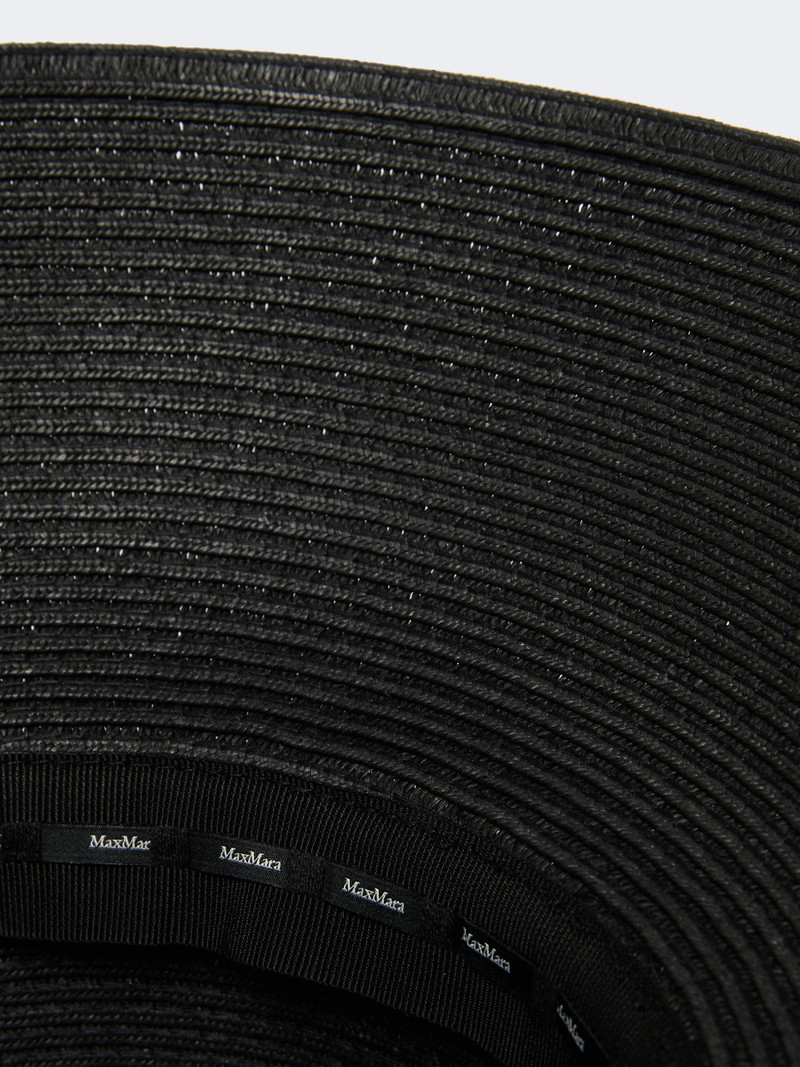 LEGENDA Paper yarn lampshade hat - BLACK 4