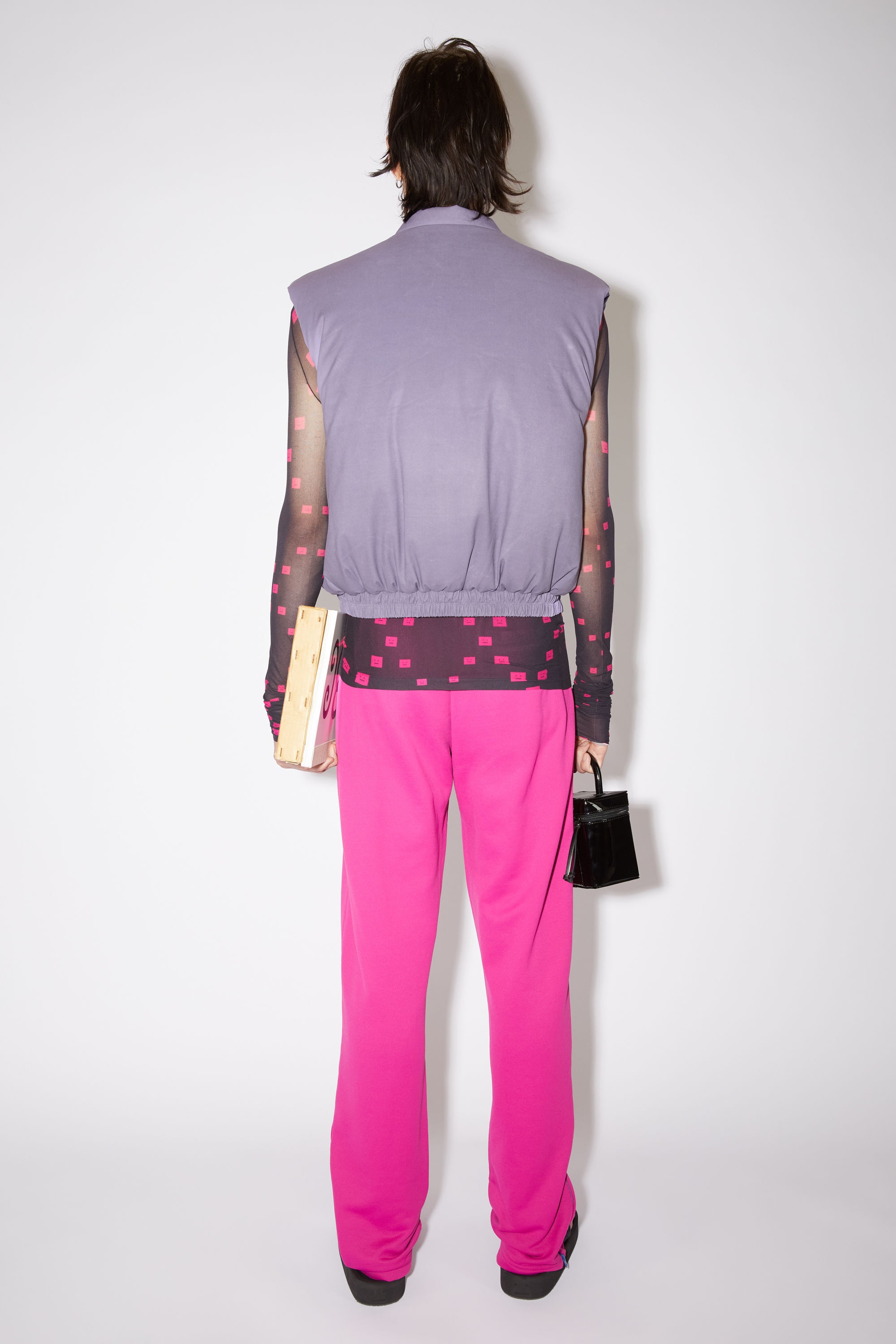 Heat reactive gilet jacket - Black/lilac purple - 3