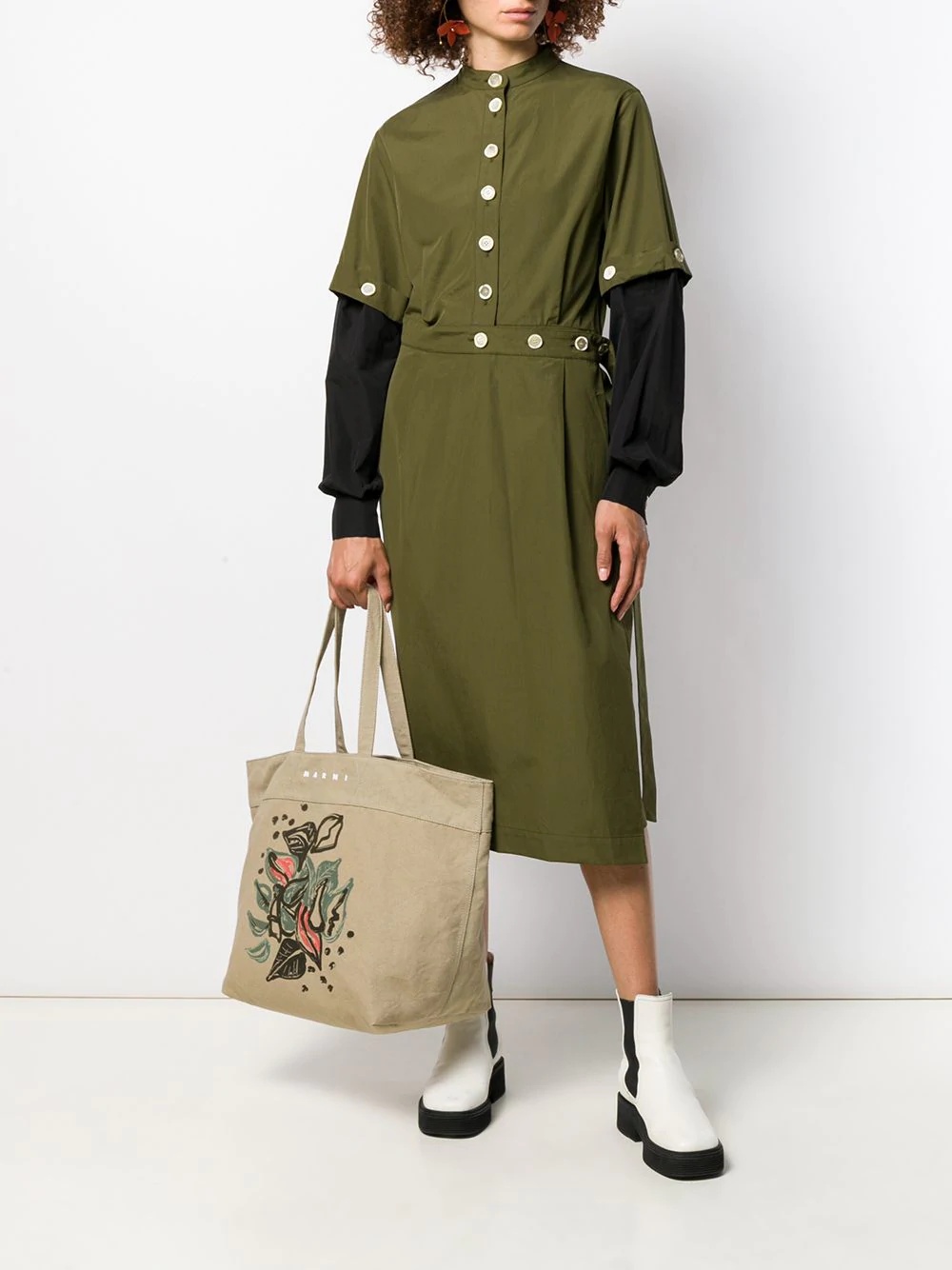 military midi dress - 2