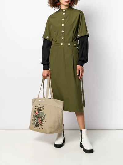 Marni military midi dress outlook