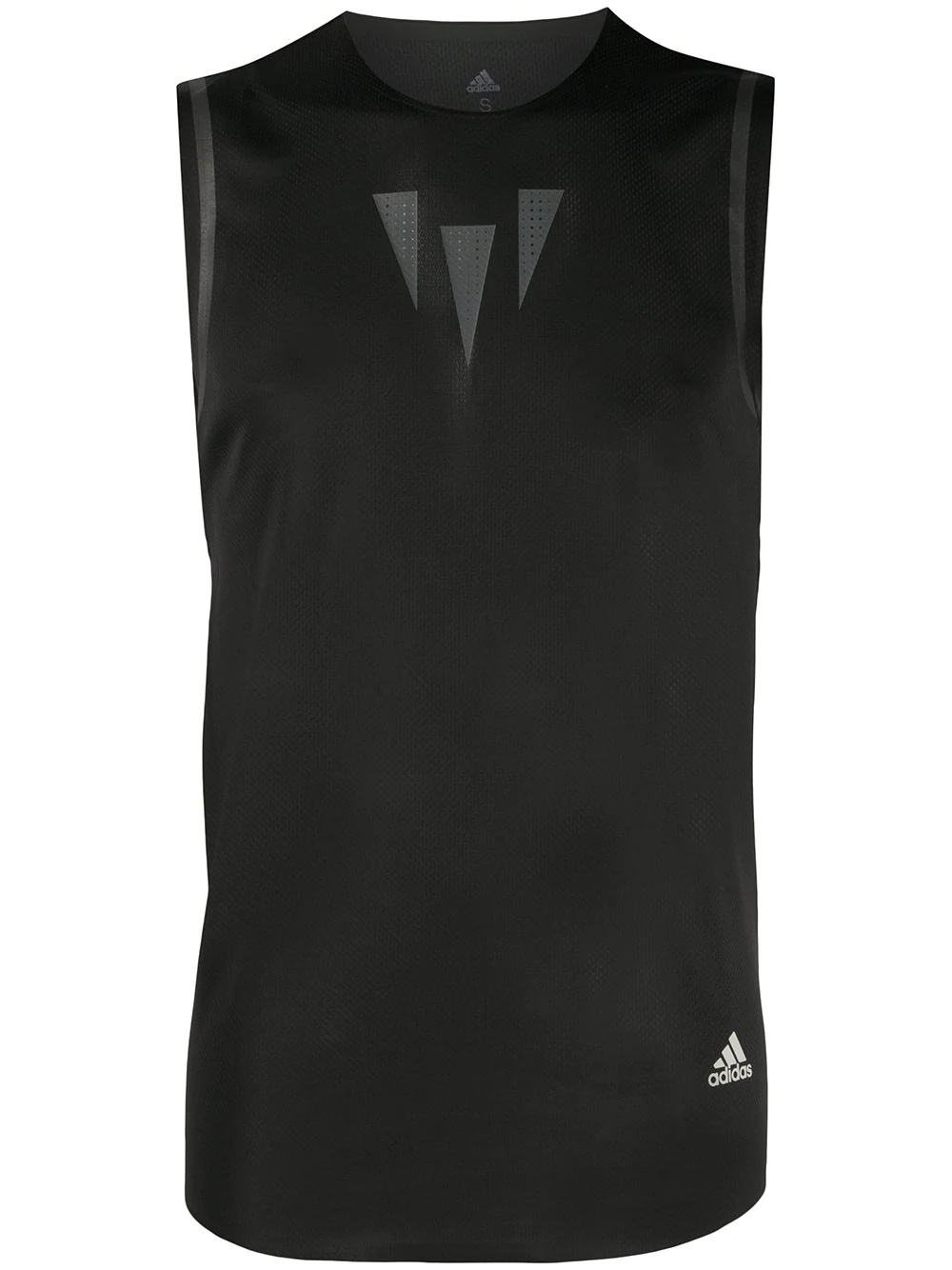 logo print tank top - 1