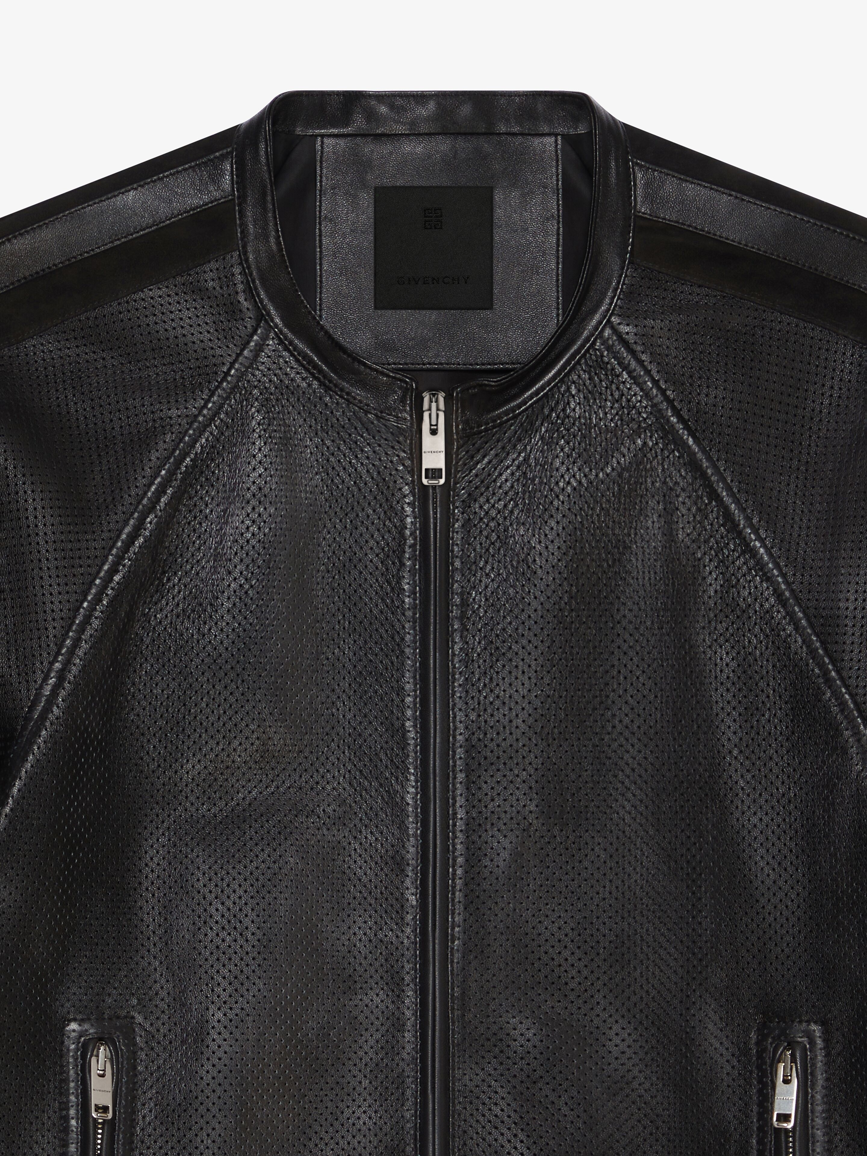 JACKET IN PERFORATED LEATHER - 5