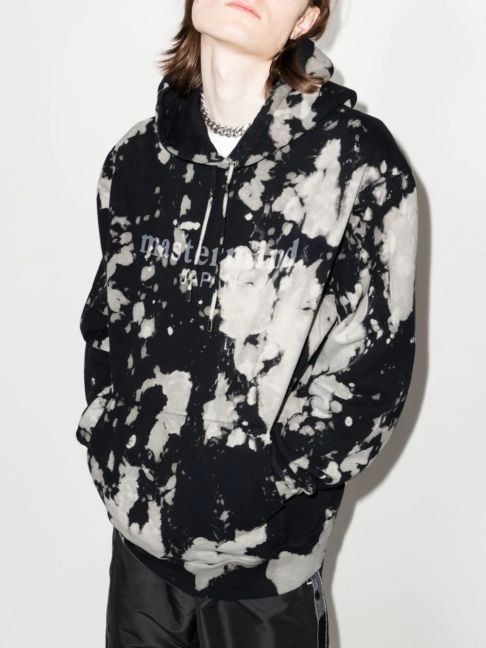 logo-print tie-dye hoodie - 2