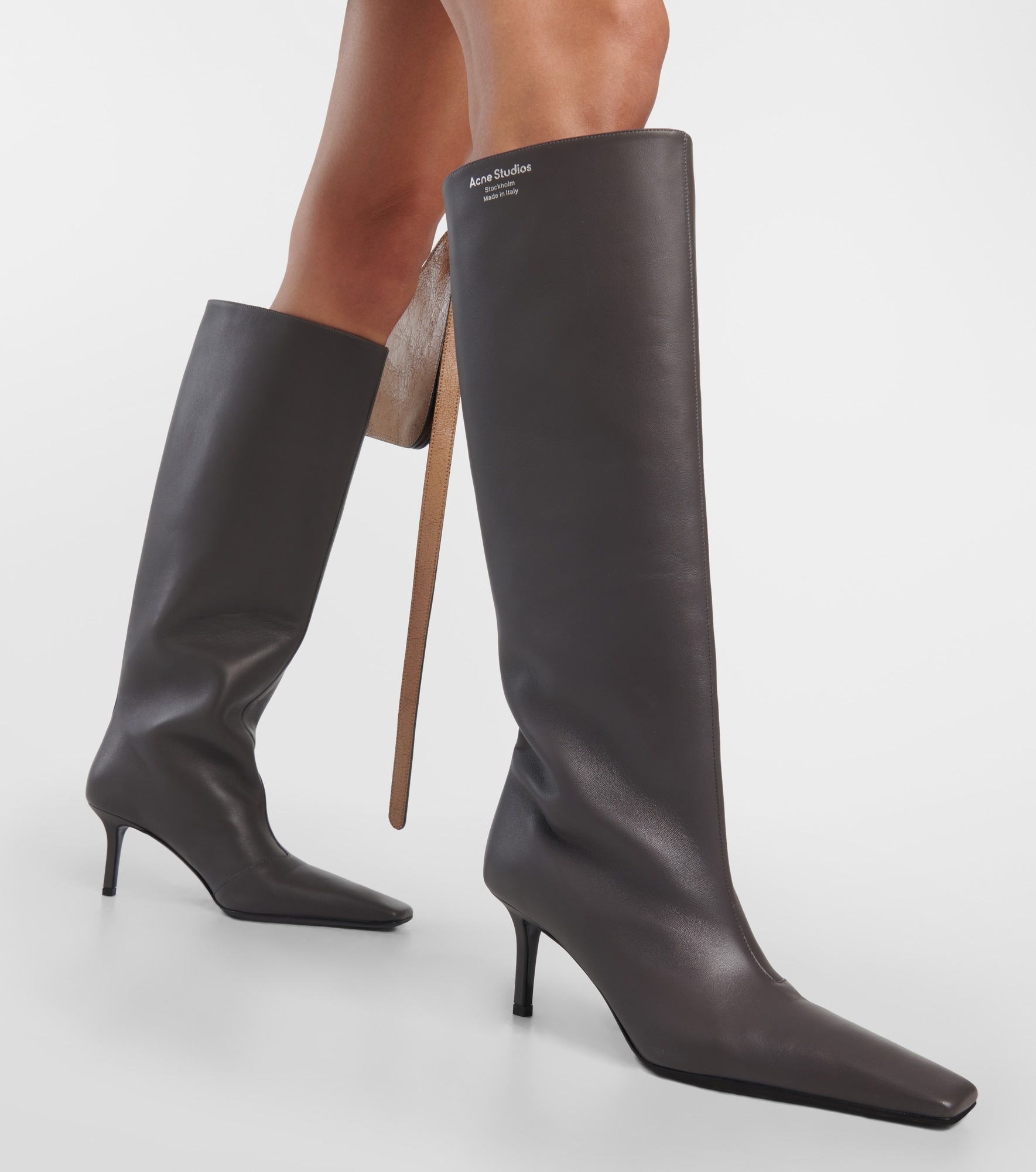 Leather knee-high boots - 3