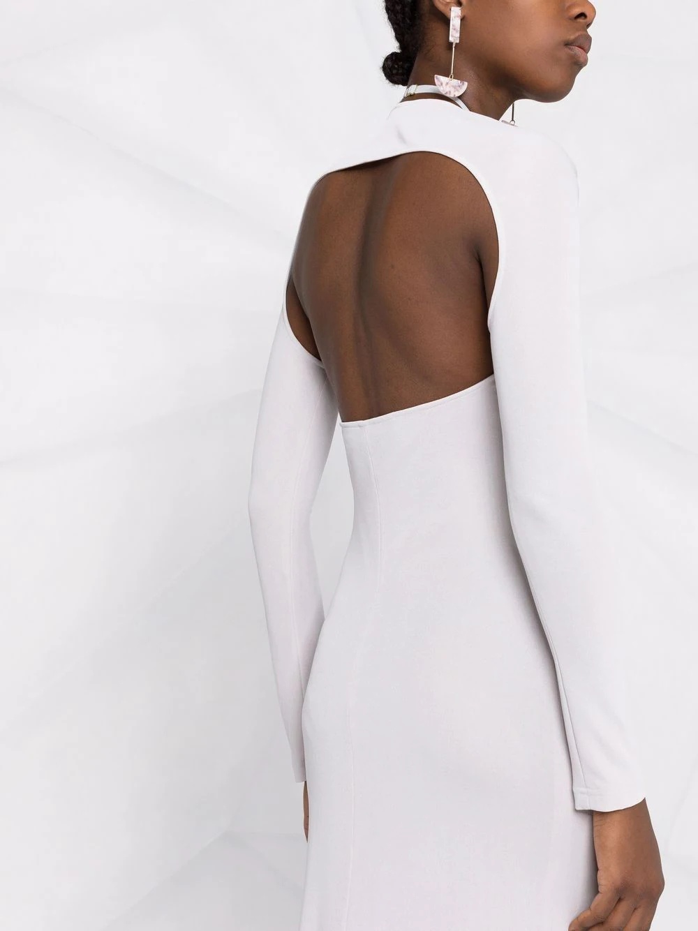 La robe Nodi knotted cut-out dress. - 3