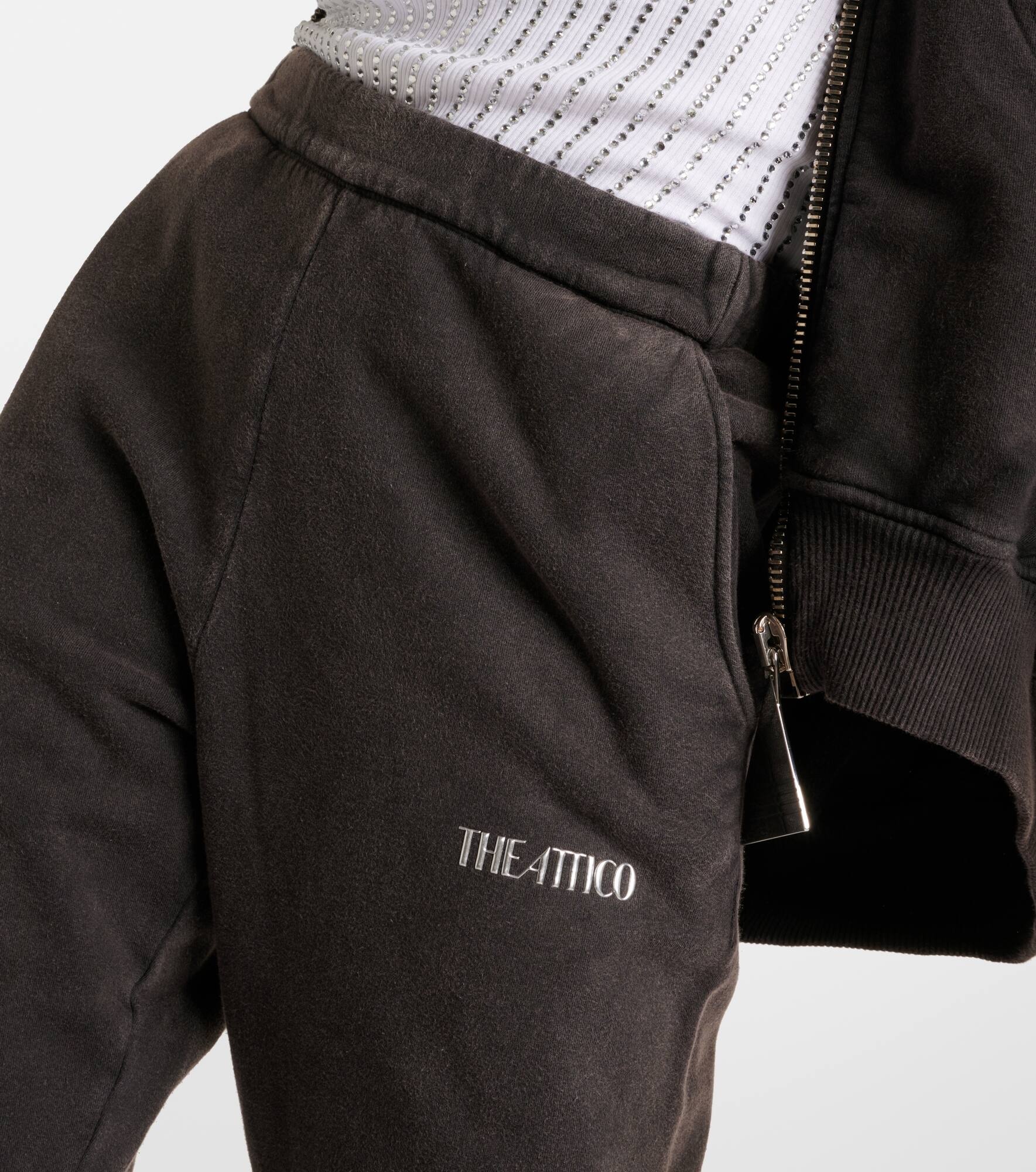 Penny logo cotton sweatpants - 4