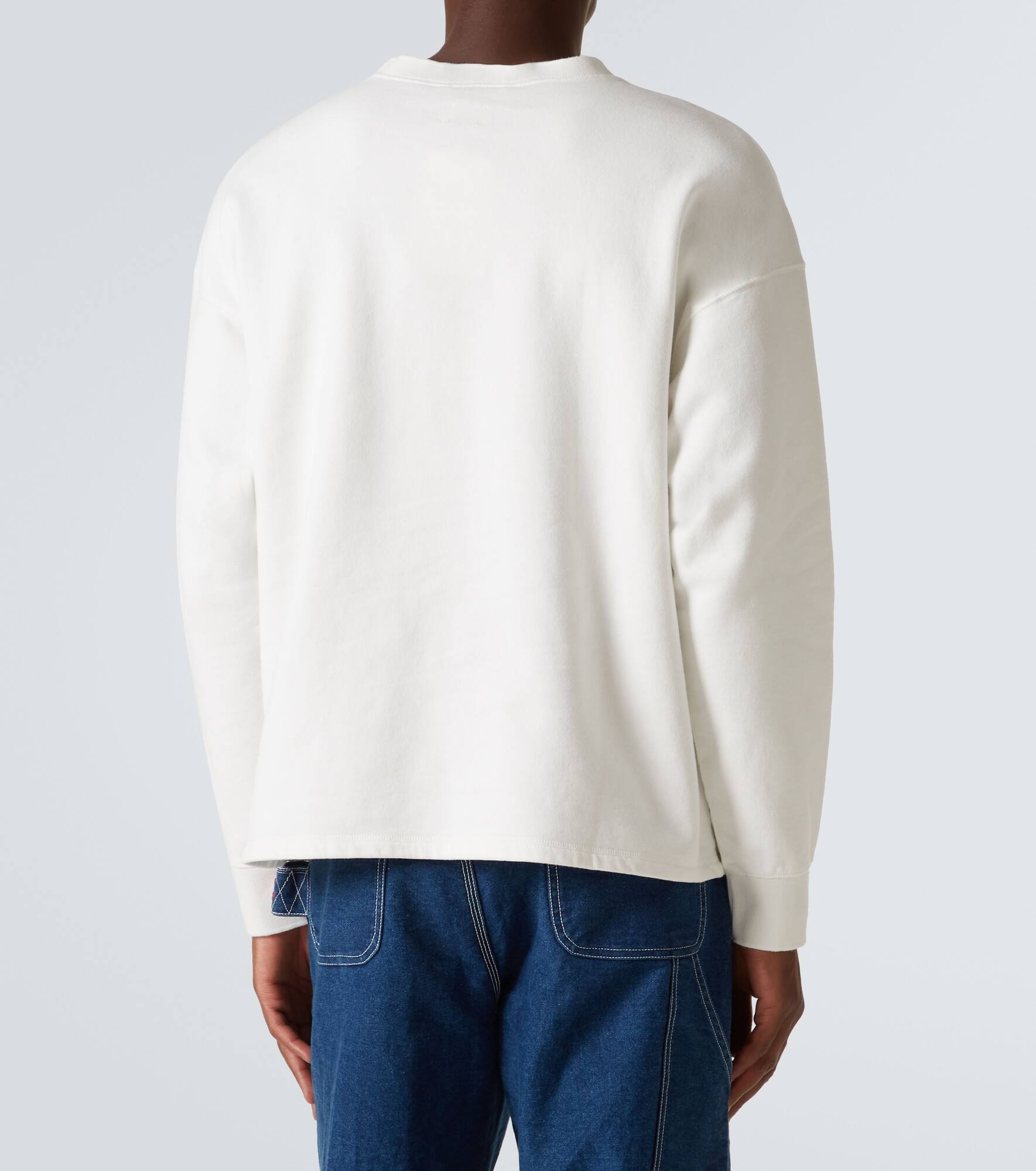 Finish Line patch-appliqué cotton sweatshirt - 4