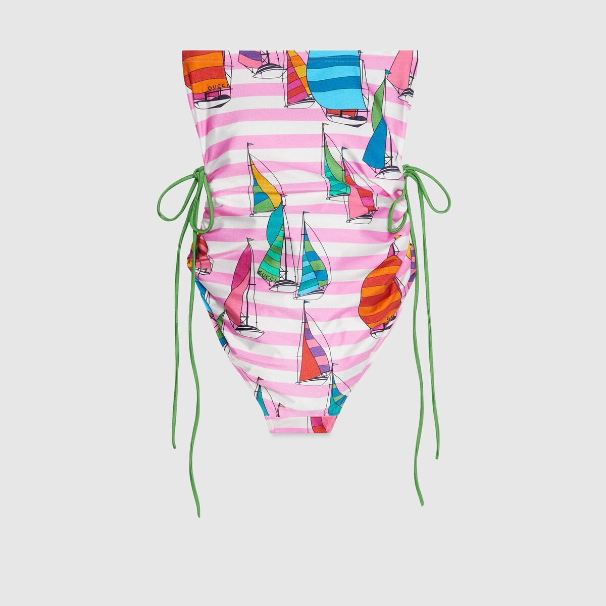 Gucci boat print sparkling jersey swimsuit - 6
