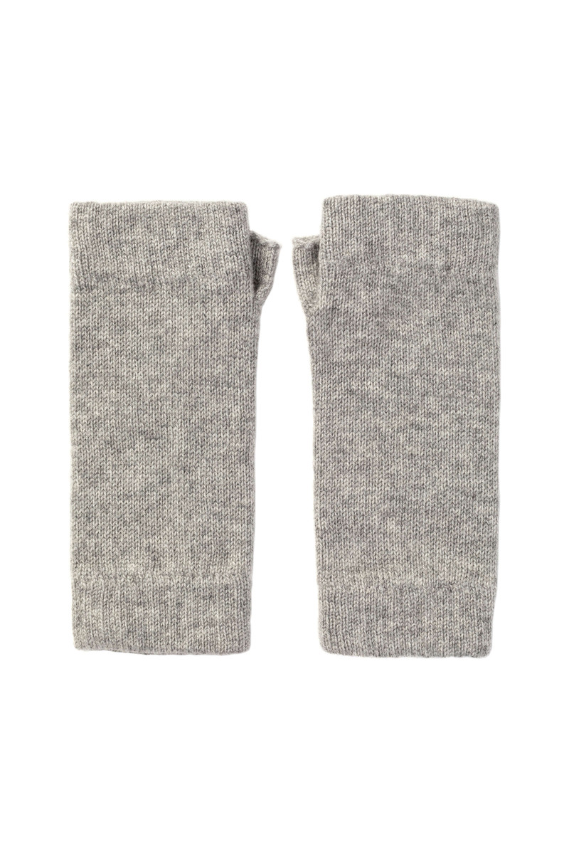 Grey Cashmere Wrist Warmers 1