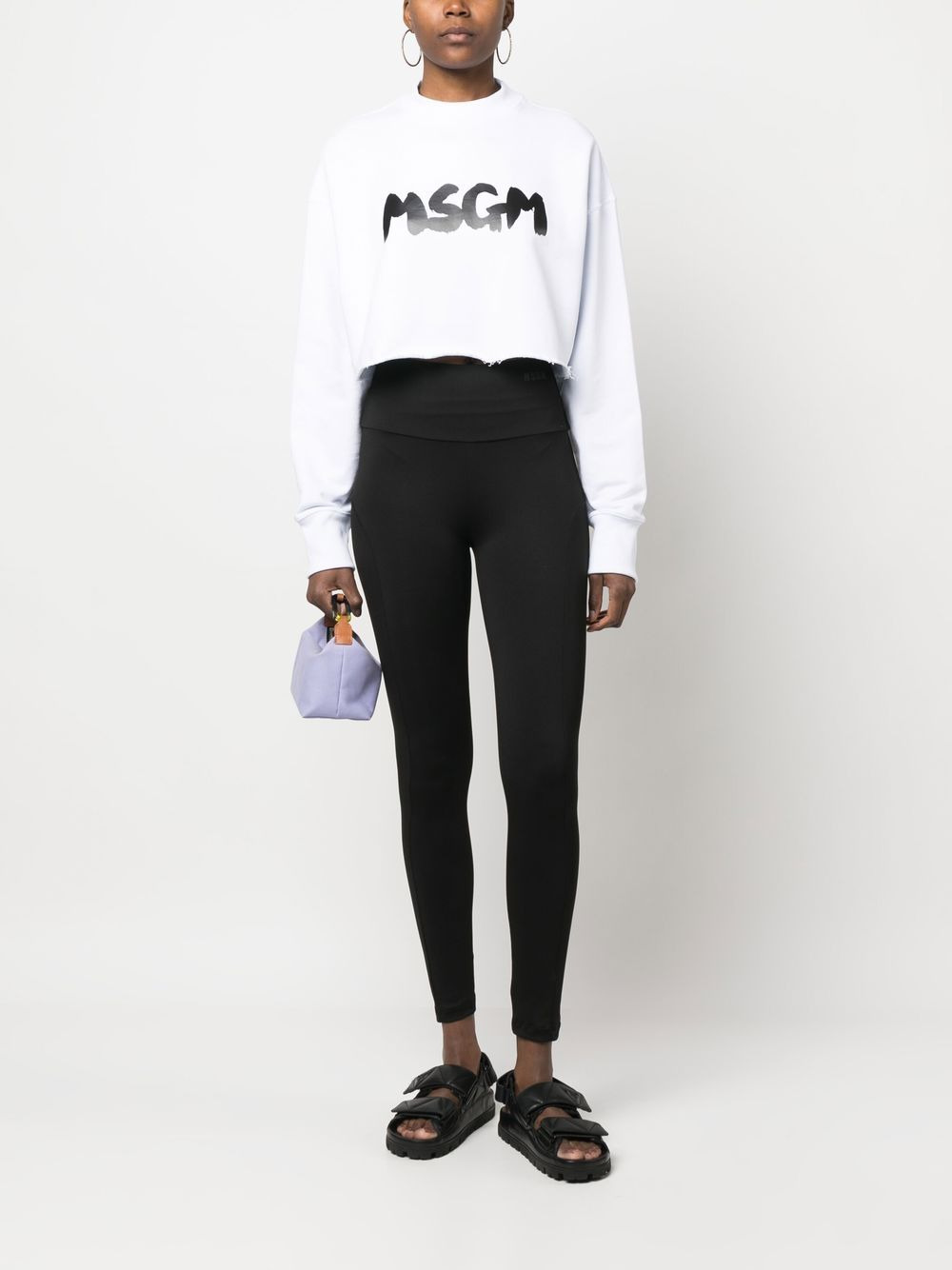logo-print high-waist leggings - 2