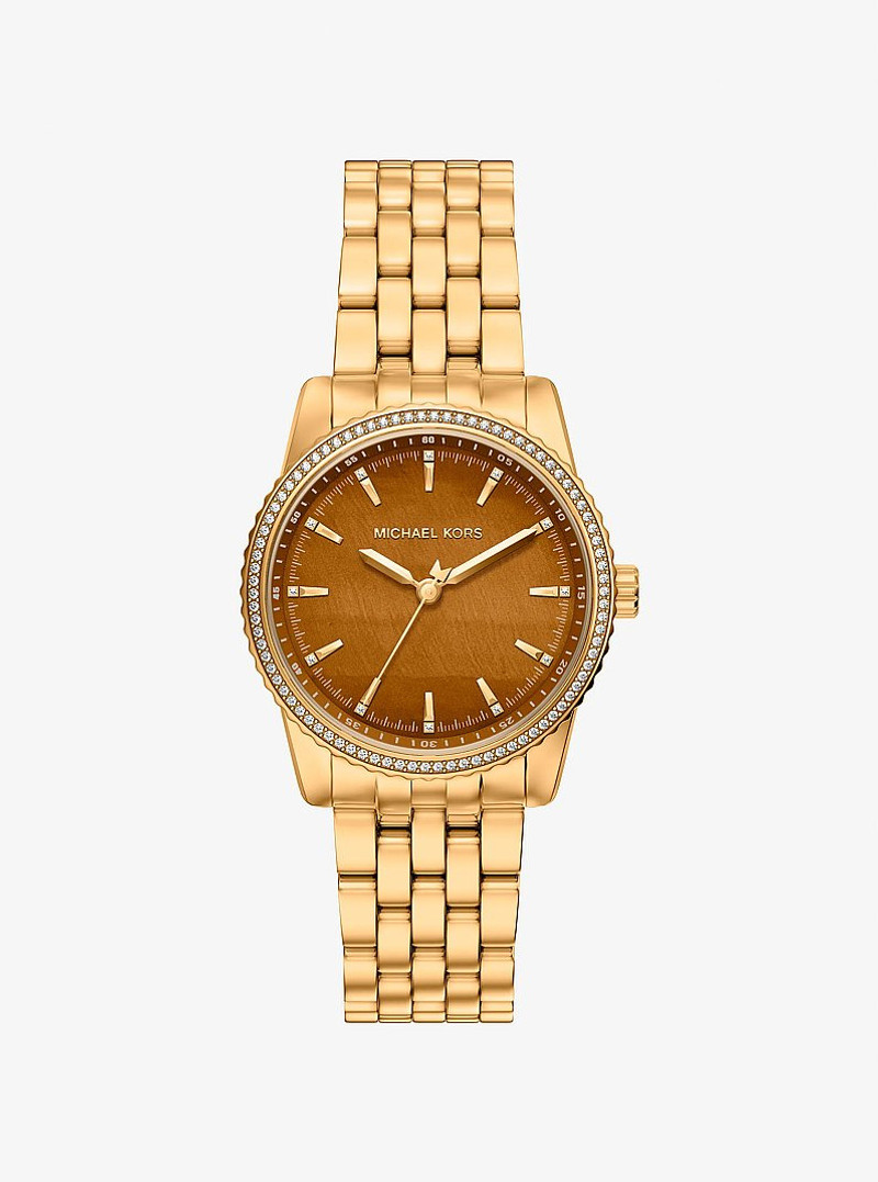 Bryant Pavé Gold-Tone Watch 1
