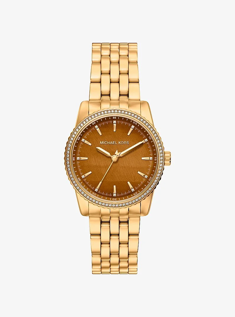 Bryant Pavé Gold-Tone Watch - 1
