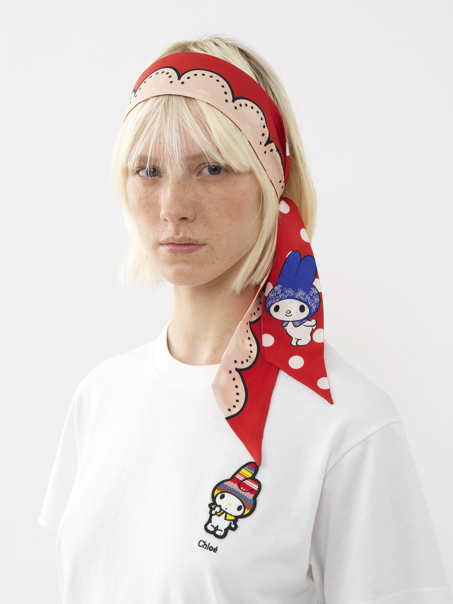 MY MELODY FOR CHLOÉ PRINTED SKINNY SCARF - 4