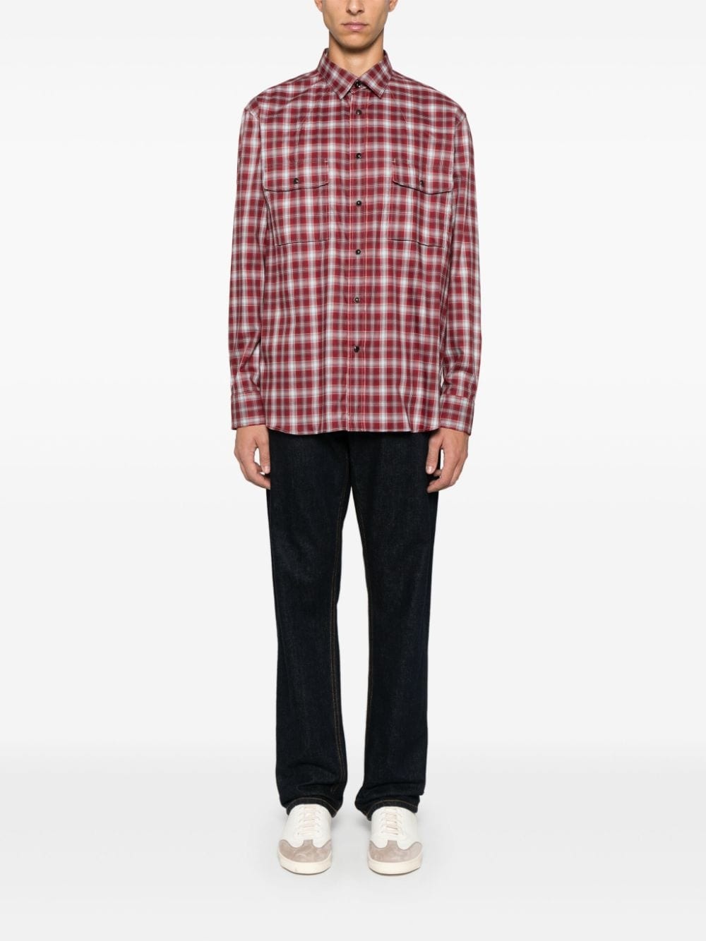 checked shirt - 2
