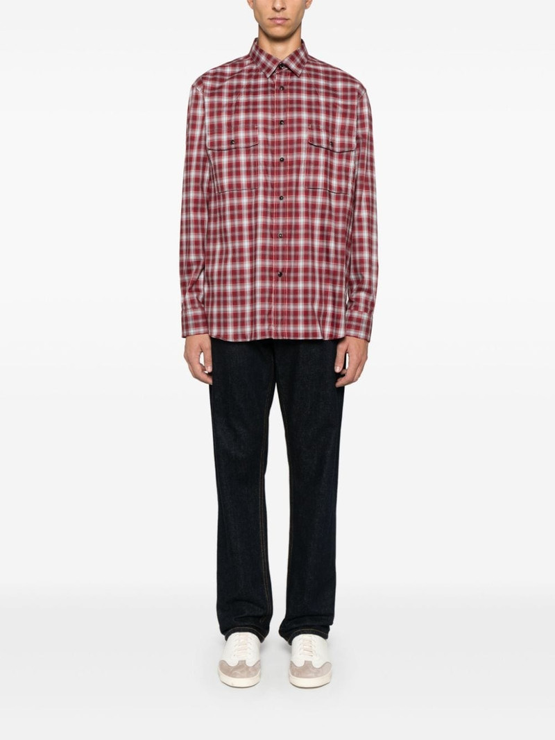 Brioni checked shirt outlook
