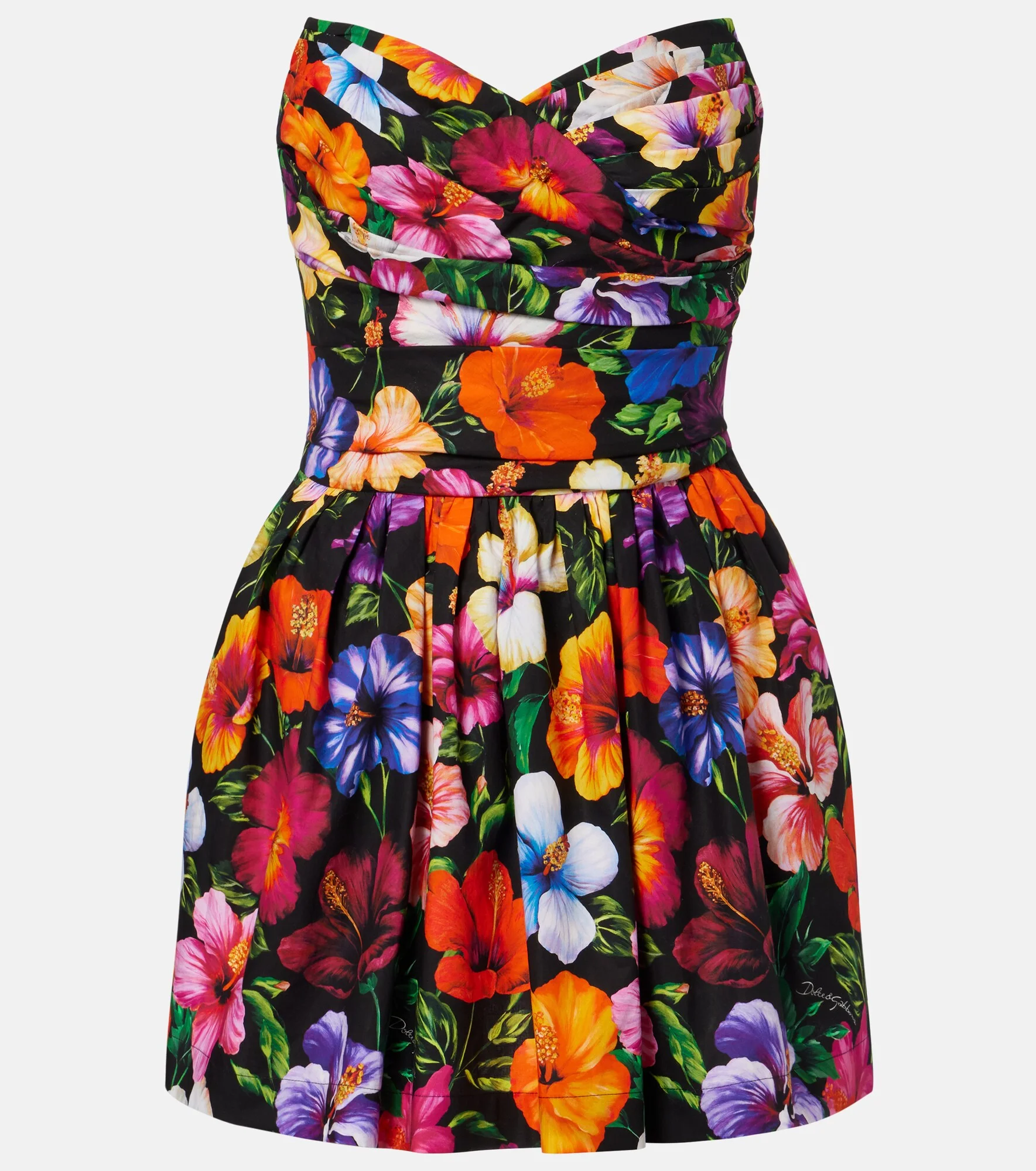 Floral cotton minidress - 1