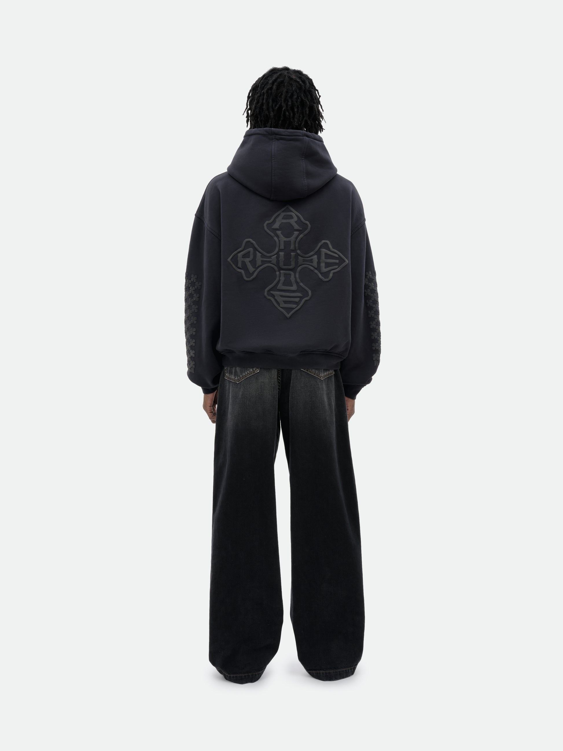 RHUDE CROSS LOGO HOODIE - 4