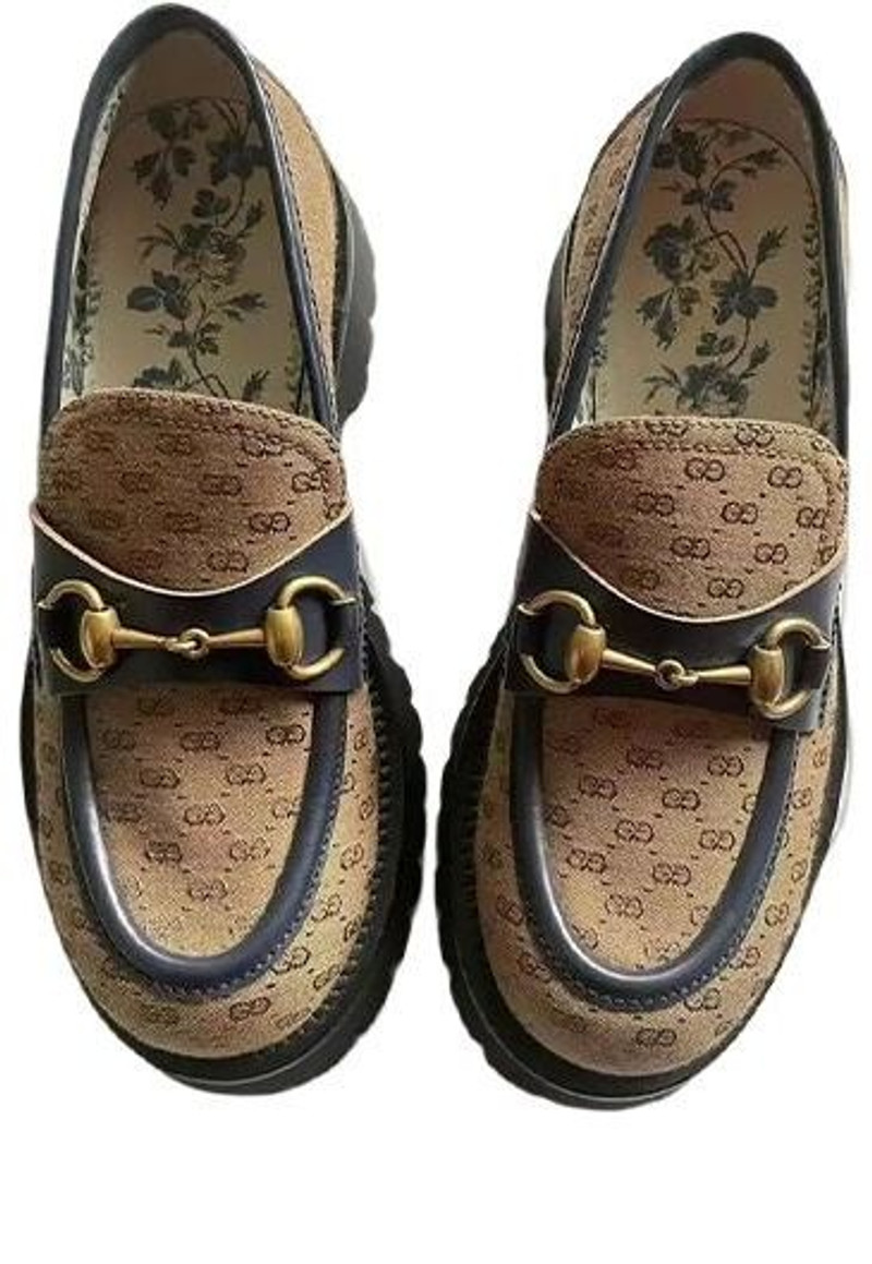 (WMNS) Gucci GG Horsebit Loafers 'Beige Brown' 661536-99WP0-2671 - 1