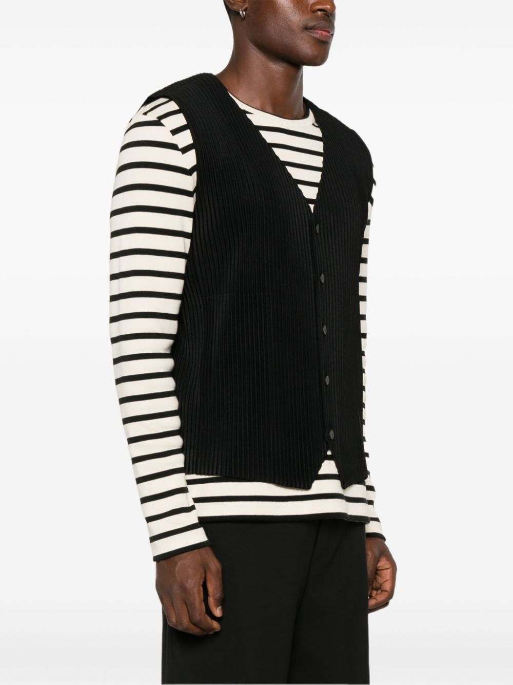 plissé vest - 3