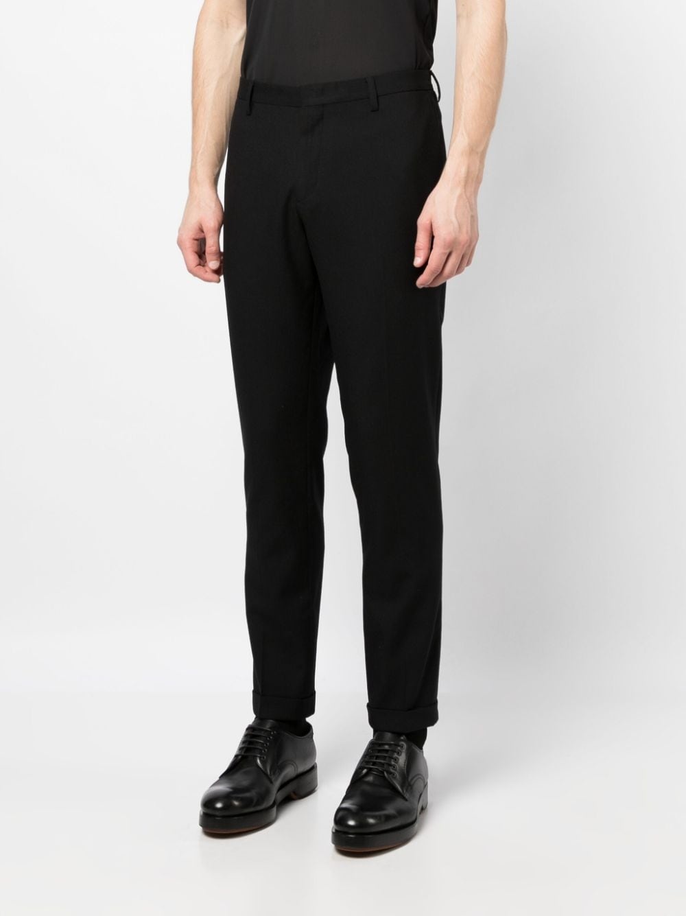 mid-rise straight-leg trousers - 3