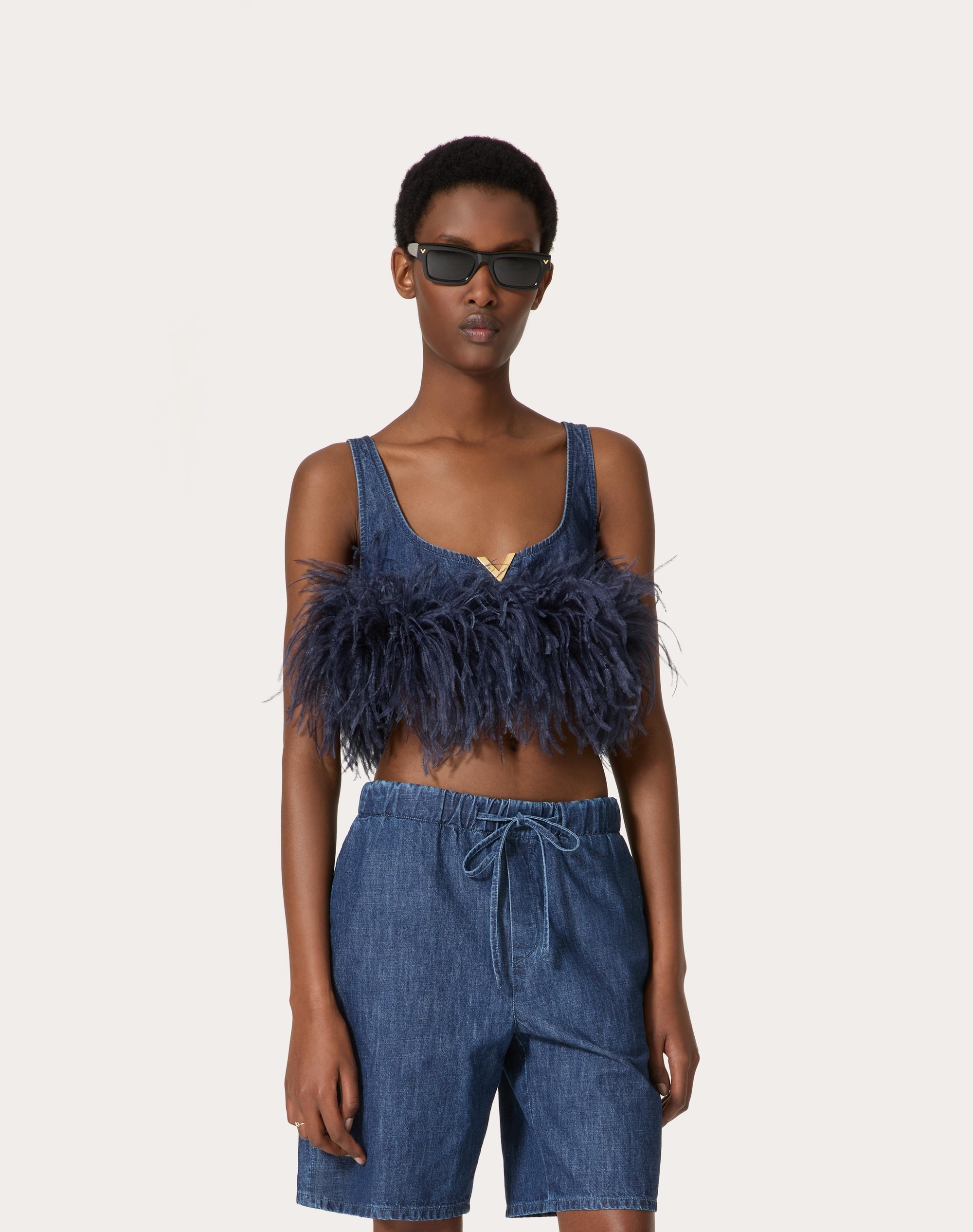CHAMBRAY DENIM TOP - 3