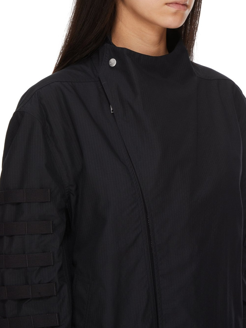 Anthem asymmetric ripstop jacket Black 4