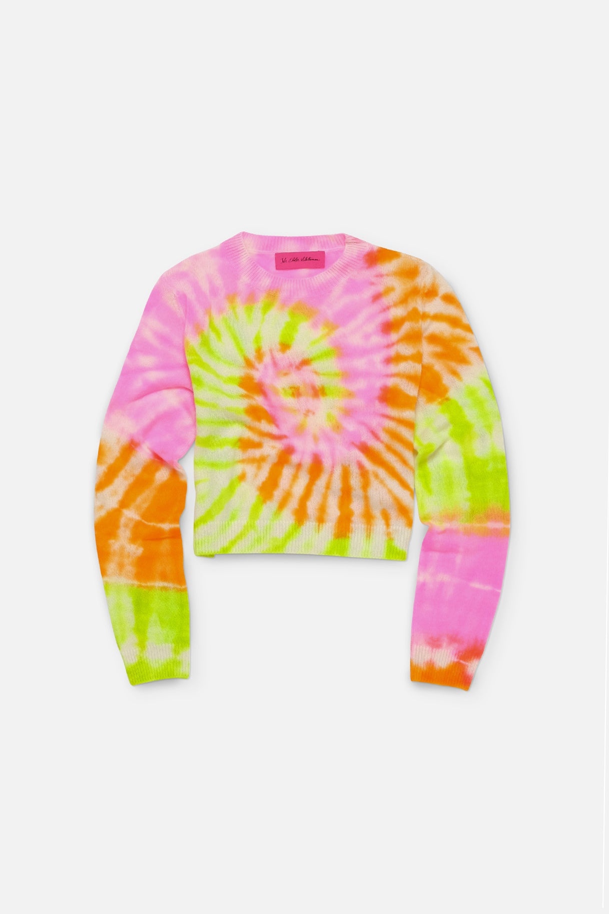SPIRAL DYED WOMEN’S CASHMERE TRANQUILITY CREW - 1