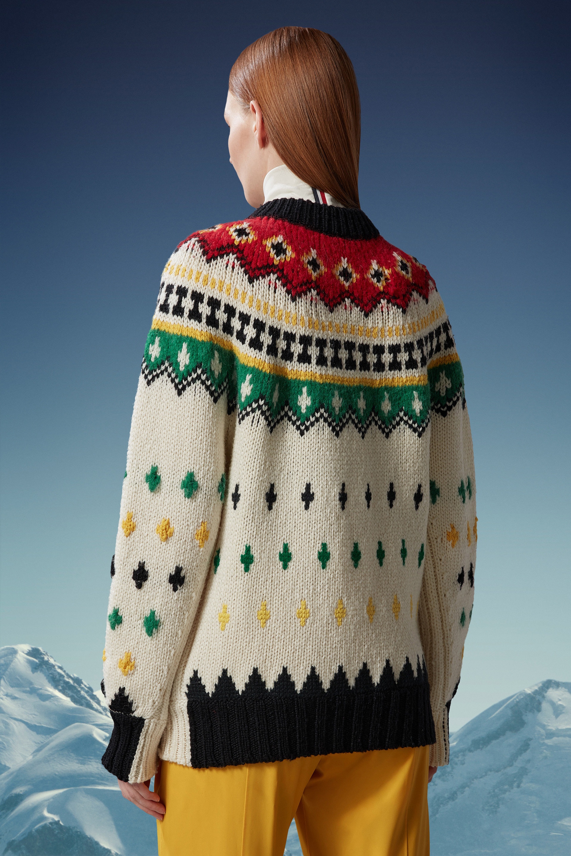 Alpaca & Wool Jacquard Sweater - 5