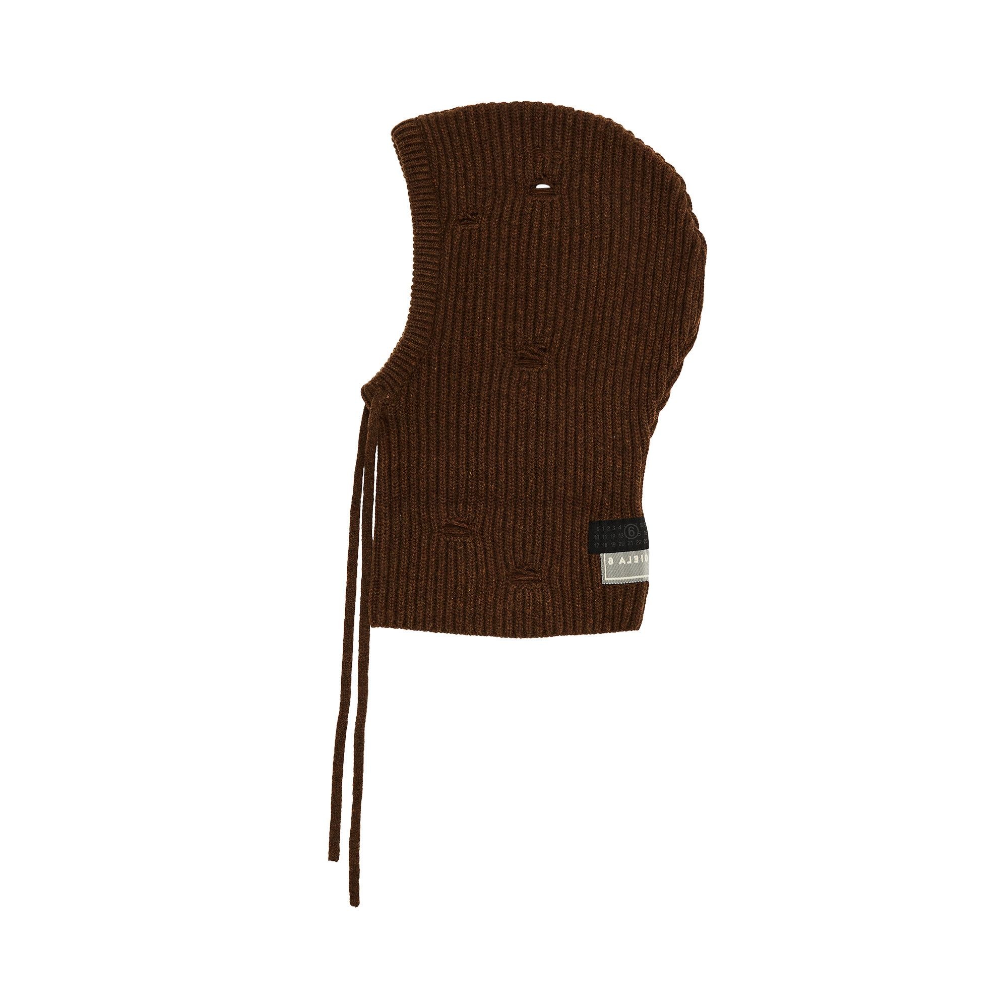 MM6 Maison Margiela Beanie 'Brown Melange' - 2
