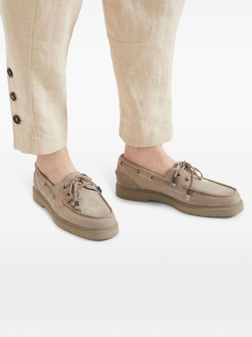 Monili-chain Boat shoes - 5