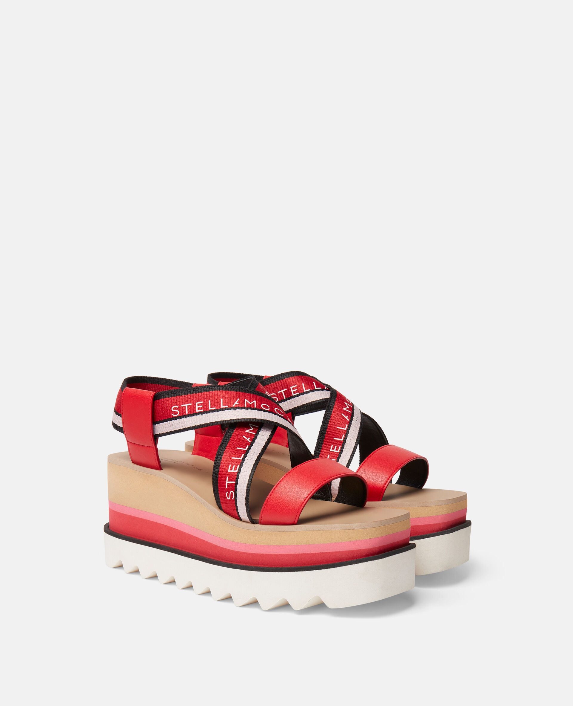 サンダル・ミュール Stella Mccartney Two-tone fabric Sneak Elyse sandals Stella Mc Cartney Two Tone Fabric Sneak Elyse Sandals | Balardi
