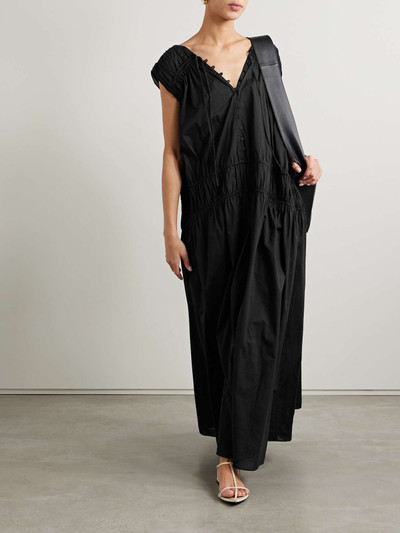 Another Tomorrow + NET SUSTAIN gathered organic cotton-voile maxi dress outlook