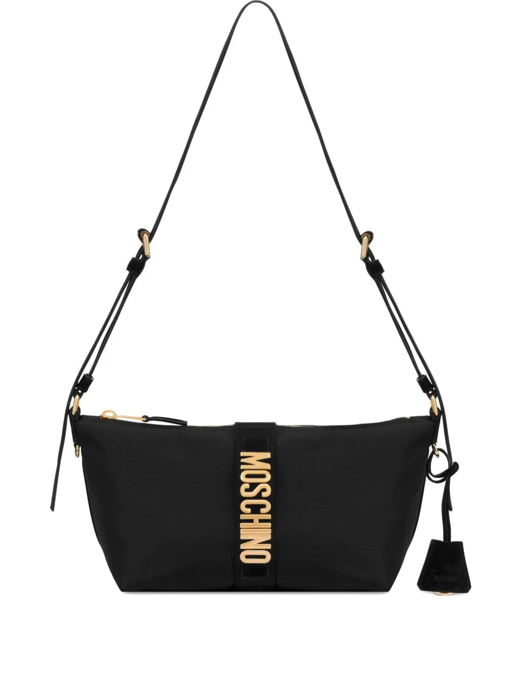 logo-lettering shoulder bag - 1